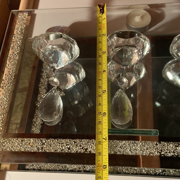 Brand new elegant chandelier style glass candle holder. - Picture 9 of 9